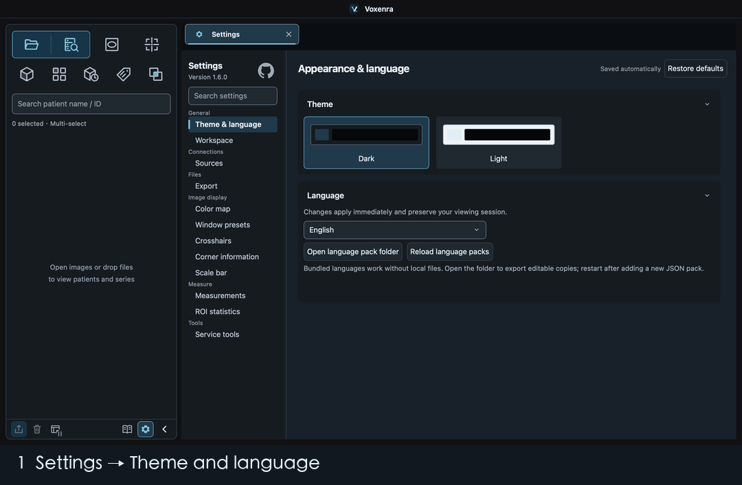 Open the language folder, add Español, and select it after restarting.